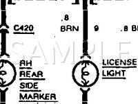 1991 Cadillac Seville  4.9 V8 GAS Wiring Diagram