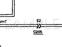 1991 Oldsmobile Cutlass Calais International 2.3 L4 GAS Wiring Diagram