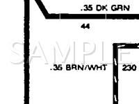 1992 Chevrolet Cavalier RS 2.2 L4 GAS Wiring Diagram