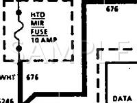 1992 Chevrolet Corvette ZR-1 5.7 V8 GAS Wiring Diagram