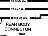 1992 Chevrolet P30 VAN  4.3 V6 GAS Wiring Diagram