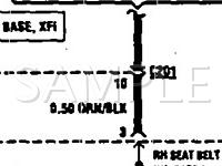 1993 GEO Metro LSI 1.0 L3 GAS Wiring Diagram