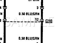 1994 GEO Metro XFI 1.0 L3 GAS Wiring Diagram