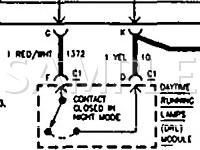 1996 Chevrolet Corsica  2.2 L4 GAS Wiring Diagram