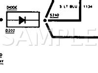1996 GMC K2500 Suburban  6.5 V8 DIESEL Wiring Diagram
