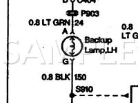 1997 GMC G15/G1500 VAN Savana 5.7 V8 GAS Wiring Diagram