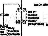 1997 Chevrolet Malibu  2.4 L4 GAS Wiring Diagram