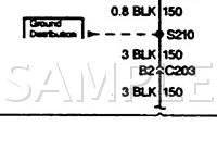 1997 Oldsmobile Bravada  4.3 V6 GAS Wiring Diagram