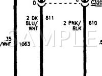 1998 Cadillac Concours  4.6 V8 GAS Wiring Diagram