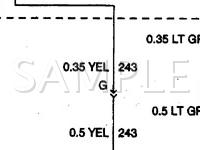 1999 Oldsmobile Alero  3.4 V6 GAS Wiring Diagram