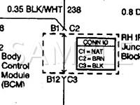 1999 Oldsmobile Alero  3.4 V6 GAS Wiring Diagram