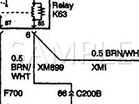 1999 Cadillac Catera  3.0 V6 GAS Wiring Diagram