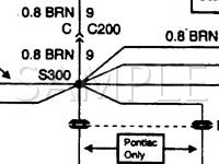 1999 Pontiac Sunfire  2.2 L4 GAS Wiring Diagram