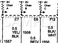 1999 Chevrolet C1500 Suburban  6.5 V8 DIESEL Wiring Diagram