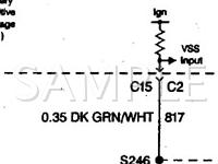 1999 Pontiac Bonneville  3.8 V6 GAS Wiring Diagram