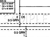 1999 Chevrolet Prizm  1.8 L4 GAS Wiring Diagram