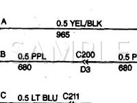 1999 GMC P35/P3500 VAN  6.5 V8 DIESEL Wiring Diagram