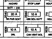 1999 Pontiac Montana  3.4 V6 GAS Wiring Diagram