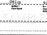 1999 Oldsmobile Silhouette  3.4 V6 GAS Wiring Diagram