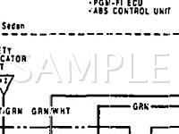 1992 Honda Accord LX 2.2 L4 GAS Wiring Diagram