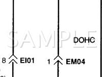 1998 Hyundai Sonata  2.0 L4 GAS Wiring Diagram