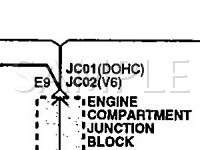 2000 Hyundai Sonata  2.4 L4 GAS Wiring Diagram