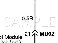 2003 Hyundai Elantra GLS 2.0 L4 GAS Wiring Diagram