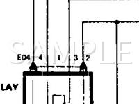 1990 Hyundai Sonata GLS 2.4 L4 GAS Wiring Diagram