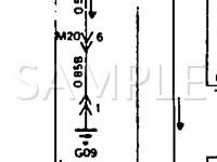 1990 Hyundai Sonata  2.4 L4 GAS Wiring Diagram