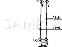1991 Hyundai Excel  1.5 L4 GAS Wiring Diagram