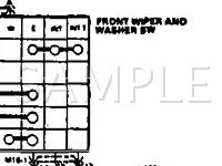 1991 Hyundai Excel L 1.5 L4 GAS Wiring Diagram