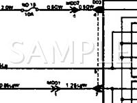 1991 Hyundai Scoupe  1.5 L4 GAS Wiring Diagram