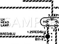 1992 Hyundai Excel GS 1.5 L4 GAS Wiring Diagram