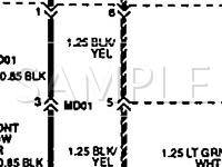 1992 Hyundai Scoupe  1.5 L4 GAS Wiring Diagram