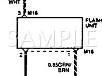 1993 Hyundai Elantra  1.8 L4 GAS Wiring Diagram