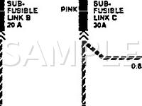 1993 Hyundai Elantra GL 1.8 L4 GAS Wiring Diagram