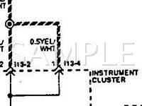 1993 Hyundai Elantra GL 1.6 L4 GAS Wiring Diagram