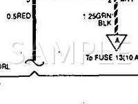 1994 Hyundai Excel GS 1.5 L4 GAS Wiring Diagram