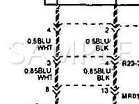 1994 Hyundai Excel GS 1.5 L4 GAS Wiring Diagram