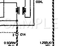 1994 Hyundai Elantra  1.6 L4 GAS Wiring Diagram