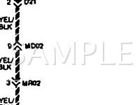 1994 Hyundai Elantra  1.6 L4 GAS Wiring Diagram