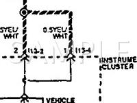 1994 Hyundai Elantra  1.6 L4 GAS Wiring Diagram
