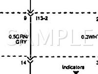 1995 Hyundai Elantra GL 1.8 L4 GAS Wiring Diagram
