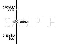1995 Hyundai Scoupe  1.5 L4 GAS Wiring Diagram