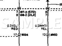 1996 Hyundai Accent L 1.5 L4 GAS Wiring Diagram