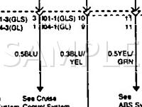 1996 Hyundai Elantra GLS 1.8 L4 GAS Wiring Diagram