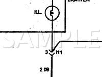 1997 Hyundai Accent GS 1.5 L4 GAS Wiring Diagram