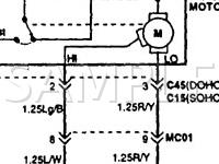 1997 Hyundai Accent GL 1.5 L4 GAS Wiring Diagram