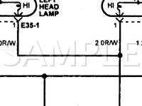 1997 Hyundai Elantra GLS 1.8 L4 GAS Wiring Diagram