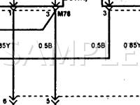1997 Hyundai Elantra GLS 1.8 L4 GAS Wiring Diagram